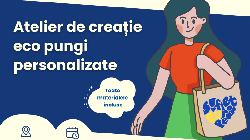 Europe Café devine atelier de creație eco! Pe 17 iulie, ora 15:30, te așteptăm cu drag la Europe Café pentru un atelier creativ în care torbele simple din material textil vor prinde viață prin culoare, inspirație și valori europene.