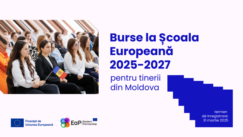 Școala Nouă din Tbilisi, Georgia, cu sprijinul Uniunii Europene și International Baccalaureate, anunță Apelul de Candidaturi pentru Programul de Burse al Școlii Europene din Parteneriatul Estic pentru anii școlari 2025/2027.