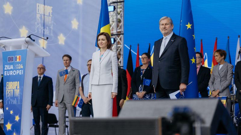 Comisarul European Johannes Hahn a sărbătorit Ziua Europei la Chișinău