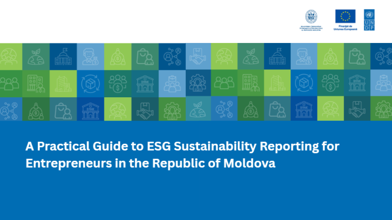 The European Union is supporting Moldova's green transition and strengthening the competitiveness of its business sector by promoting ESG sustainability reporting - a tool that is becoming increasingly important for companies seeking to attract investment and access EU funding.