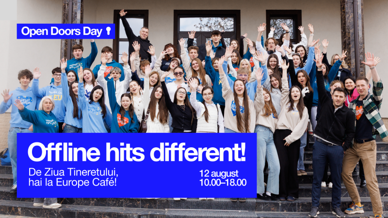 Have plans for 12 August? If you’re curious, full of ideas, or simply looking to spend a summer day with other young people, discover EU initiatives, and learn more about opportunities available to youth, we’d love to welcome you to Europe Café!